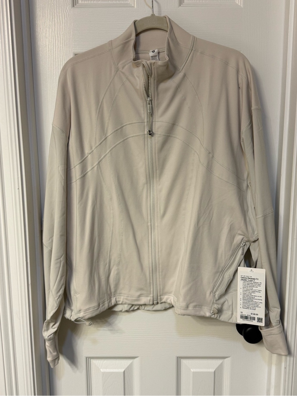 NWT Lululemon Define Relaxed Fit Jacket *Luon* Size 10 (Bone)